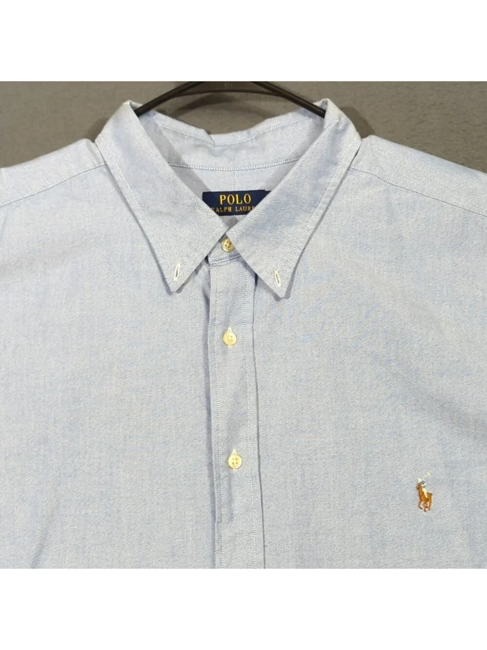 Polo Ralph Lauren The Iconic Oxford Shirt Men's 3XB Blue Flesh Pony OCBD Preppy